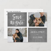 Winter Foto Save the Date Karte (Vorne/Hinten)