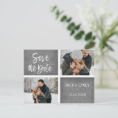 Winter Foto Save the Date Karte (Stehend Vorderseite)