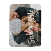 Winter-Foto Speichern Sie das Datumsfenster Magnet (Vertikal)