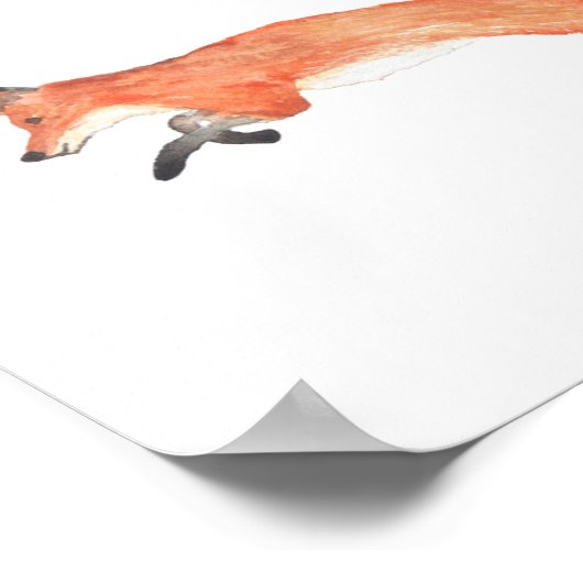 Winter Fox 2 Poster (Ecke)
