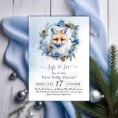 Winter Fox Aquarell Sip und sehen Einladung