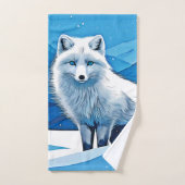 Winter Fox Art Badhandtuch Set (Handtuch)