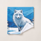 Winter Fox Art Badhandtuch Set (Waschlappen)