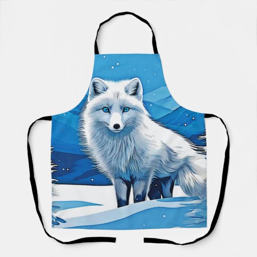 Winter Fox Art Schürze (Vorderseite)