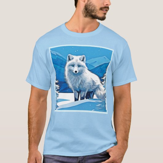Winter Fox Art T-Shirt (Vorderseite)