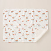 Winter Fox Baby Sherpadecke (Vorderseite (Horizontal))