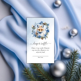 Winter Fox Babydusche Windelwanne Begleitkarte