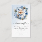 Winter Fox Babydusche Windelwanne Begleitkarte (Vorderseite)