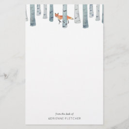 Winter Fox Briefpapier