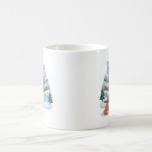Winter Fox Ceramic Mug (11oz) Kaffeetasse (Mittel)