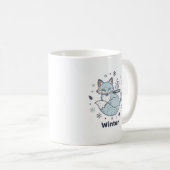 Winter Fox Coffee Mug – Cute Snowflake Ceramic Mug Kaffeetasse (VorderseiteRechts)