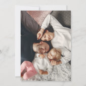 Winter Fox Elegantes Gold Script Foto Weihnachten (Rückseite)