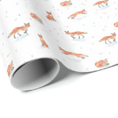 Winter Fox Geschenkpapier (Rolleneckpunkt)