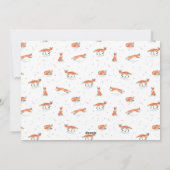 Winter Fox Holiday Foto Card Feiertagskarte (Rückseite)