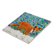 Winter Fox Keramik Kitchenette Fliese (Seite)