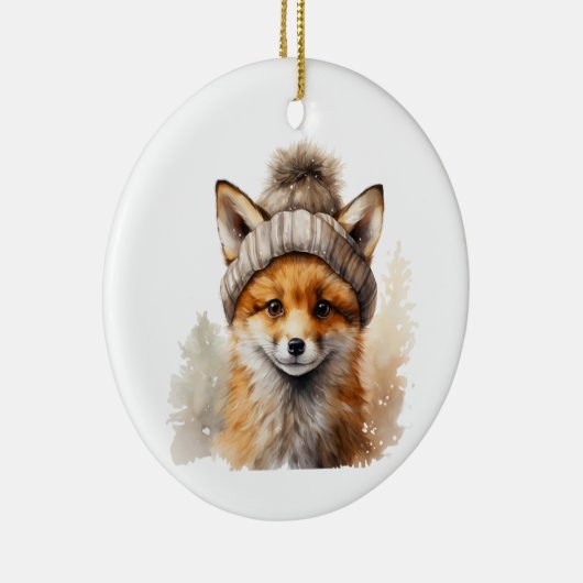 Winter Fox Ornament (Rechts)