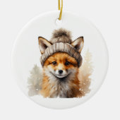 Winter Fox Ornament (Vorne)