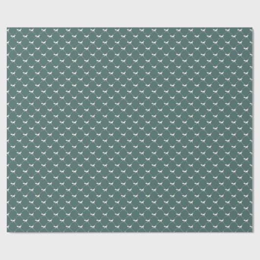 Winter Fox Pattern Geschenkpapier (Flach)