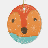 Winter Fox Photo and Year Christmas Keramik Ornament (Links)