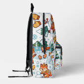 Winter Fox Rucksack – Schnee-Fest süßes Muster (Links)