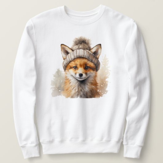 Winter Fox Sweater Sweatshirt (Design vorne)