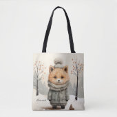 Winter Fox Tasche (Vorderseite)