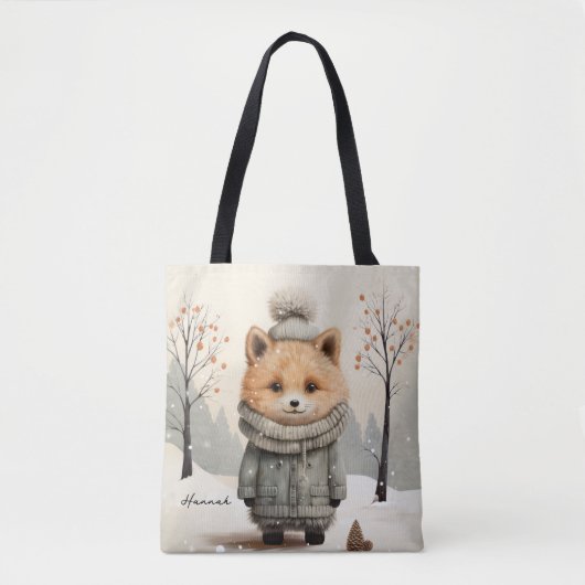 Winter Fox Tasche (Vorderseite)