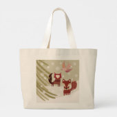 Winter Fox Tote Bag Jumbo Stoffbeutel (Rückseite)