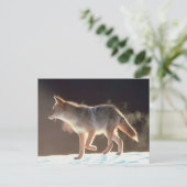 Winter Fox Trots Postkarte (Stehend Vorderseite)
