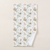 Winter Fox Wald Niedlich Bath Handtuch Set (Handtuch)