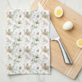 Winter Fox Wald Niedlich Geschirrtuch