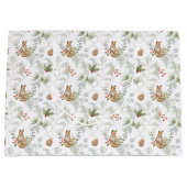 Winter Fox Wald Niedlich große Geschenktasche Geschenktüte (Vorderseite)