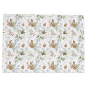 Winter Fox Wald Niedlich große Geschenktasche Geschenktüte (Rückseite)