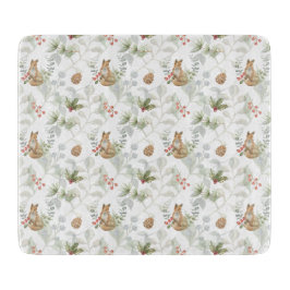 Winter Fox Wald Niedlich Schneidebrett