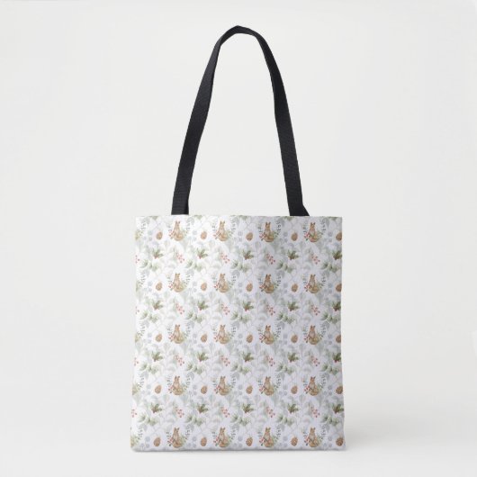 Winter Fox Wald Niedlich Tasche (Vorderseite)