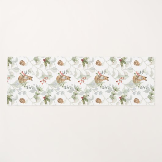 Winter Fox Wald Niedlich Yogamatte (Vorderseite (Horizontal))