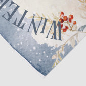 Winter Fox Watercolor Winter Magic Seidenpapier (Detail)