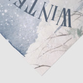 Winter Fox Watercolor Winter Magie Seidenpapier (Detail)