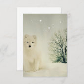 Winter Fox Weihnachtskarten Dankeskarte (Vorne/Hinten)