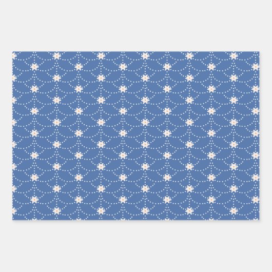 Winter Fox Wrapping Paper Flat Sheet Set 3 Geschenkpapier Set (Vorderseite 2)