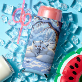 Winter Foxes on a Snowy Winter Day  Selters Dosenkühler