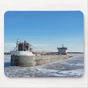 Winter-Frachter Manitoulin Great Lakes Schiff Mousepad