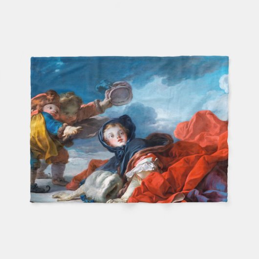 Winter, Fragonard Fleecedecke (Vorderseite (Horizontal))