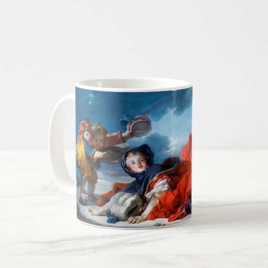Winter, Fragonard Kaffeetasse (Vorderseite Links)
