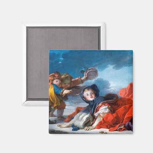 Winter, Fragonard Magnet (Vorderseite/Rückseite)