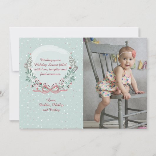 Winter Frame Foto Ferienkarte Feiertagskarte (Vorderseite)