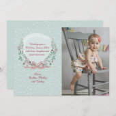 Winter Frame Foto Ferienkarte Feiertagskarte (Vorne/Hinten)