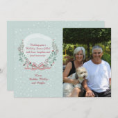 Winter Frame Foto Ferienkarte Feiertagskarte (Vorne/Hinten)