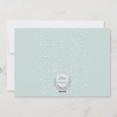 Winter Frame Foto Ferienkarte Feiertagskarte (Rückseite)