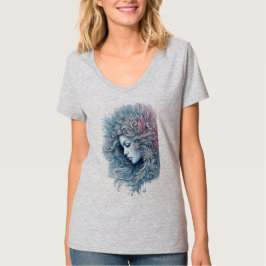 Winter-Frau Modeillustration T-Shirt